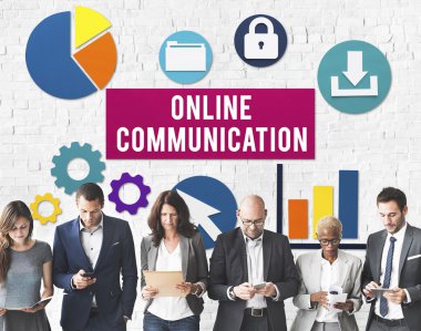 Ofiste çalışan iş adamları