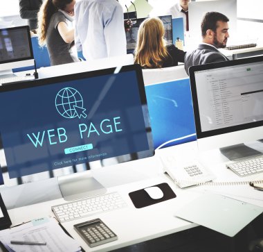 Web sayfası ile bilgisayar monitörleri