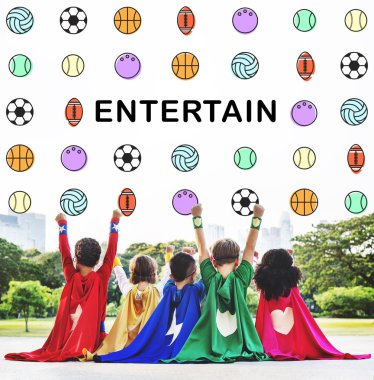 Süper kahraman arkadaş birlikte oynama