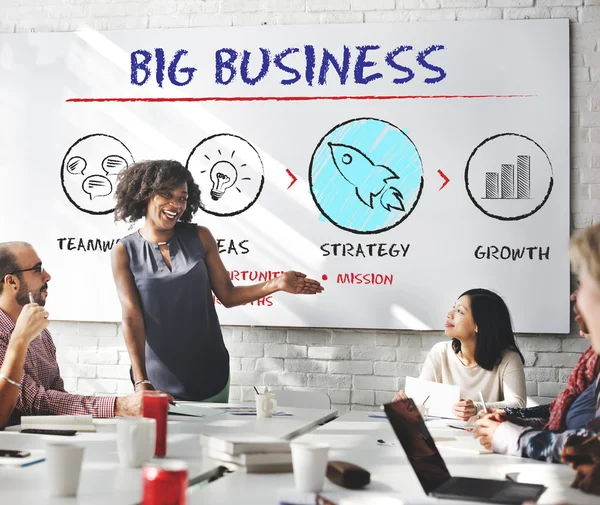 Geschäftstreffen mit dem Big Business — Stockfoto