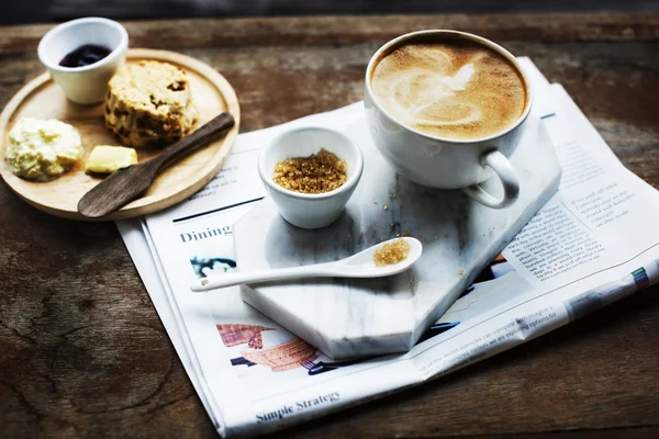 Καφετέρια, Cafe Latte έννοια — Φωτογραφία Αρχείου