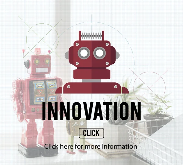 Leksak cyborg robotar — Stockfoto