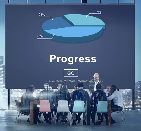 Group of business people at meeting — Stock Photo, Image