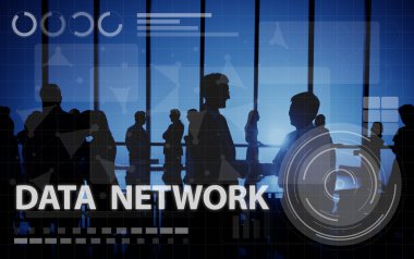 Ofiste çalışan iş adamları.