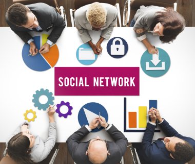 Ofiste çalışan iş adamları