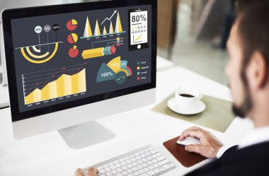 bilgisayar monitörü grafik ile