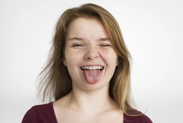 Expression Face of Young lady — Stock Photo, Image