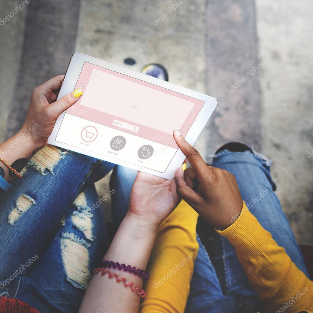 People using digital tablet — Stock Photo © Rawpixel 120323958