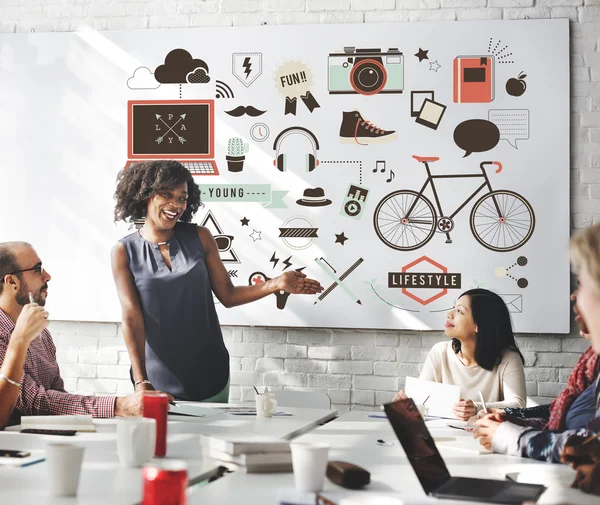 Reunión de negocios con estilo de vida —  Fotos de Stock