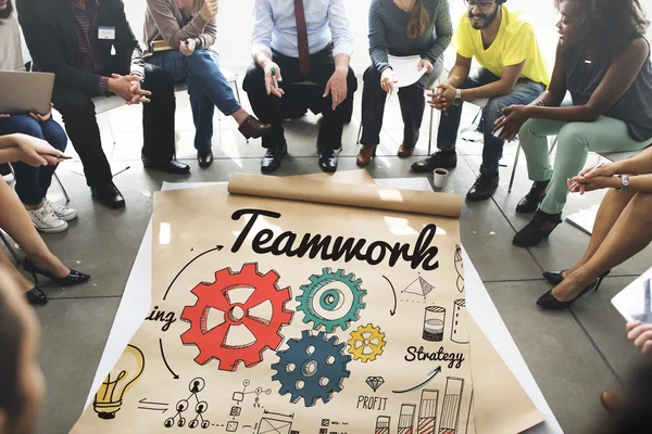 Diversiteit mensen en teamwork — Stockfoto