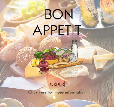 yemek masasında farklı türleri 