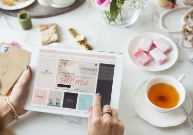 Alışveriş Online Tablet kavramı