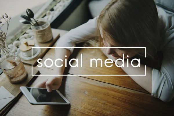 Social Media Internet Online — Foto Stock