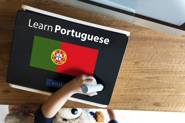 Aprendizaje infantil Idioma portugués —  Fotos de Stock