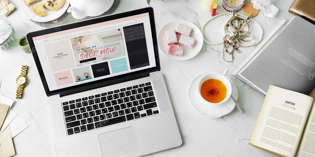 Laptop and Online Shopping Concept Stock Photo by ©Rawpixel 120768424