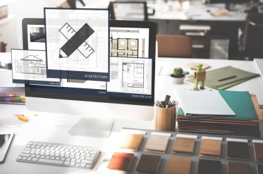 bilgisayar monitöründe çalışma alanı tablosu