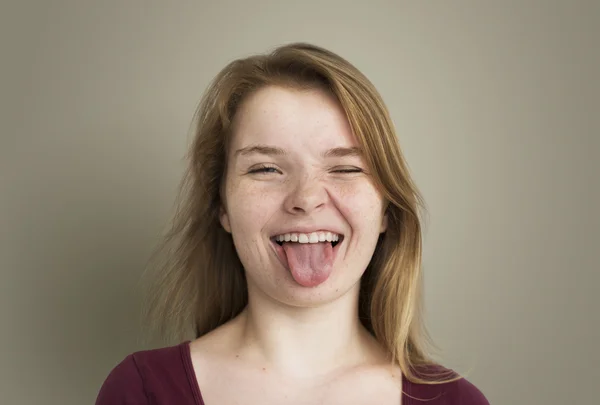 Expression Face of Young lady — Stock Photo, Image