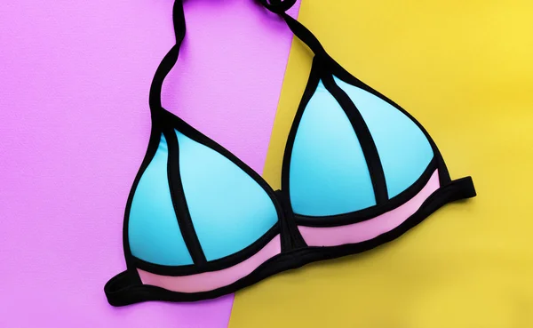 Bright swimwear bra — Stock Photo, Image