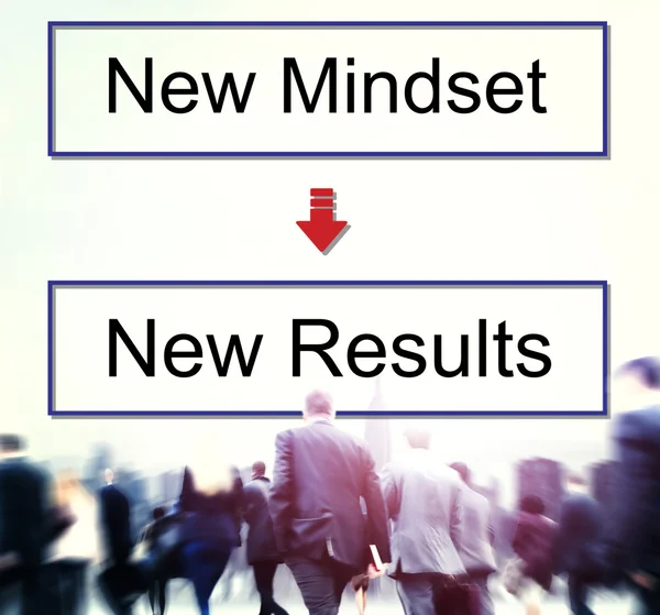 New mindset and new results concept — Stock Photo, Image