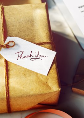 Mevcut teşekkürler mesaj kavramı