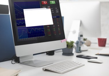 bilgisayar monitöründe tablo