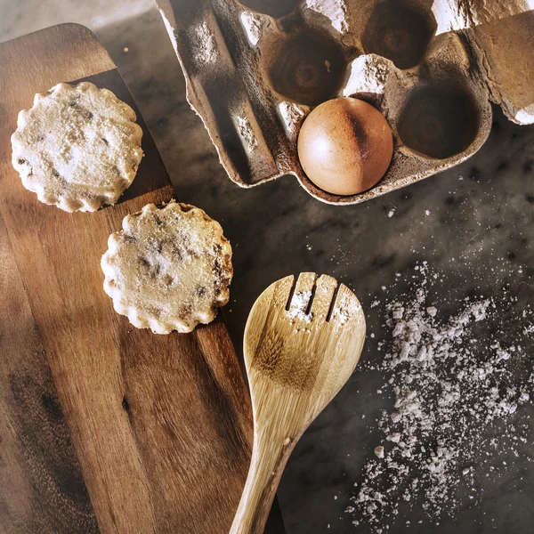 Baking Board and Cookies — Stock Photo, Image