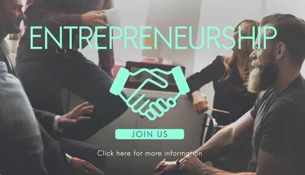 Negócios discutindo e Empreendedorismo — Fotografia de Stock