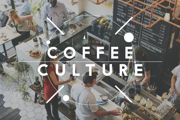 카페와 커피 문화에 사람들 — 스톡 사진