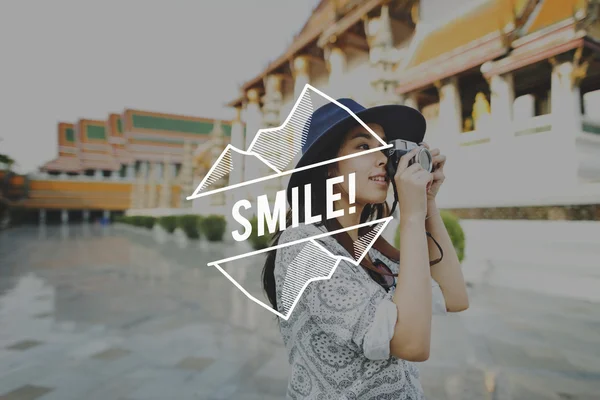 Säga ost leende njutning kul glad — Stockfoto