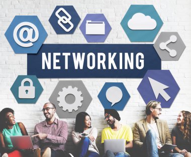 Ağ desteği ile duvar çeşitlilik arkadaşları