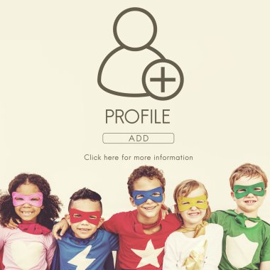 Süper kahraman çocuklar oynarken ve eğlenin