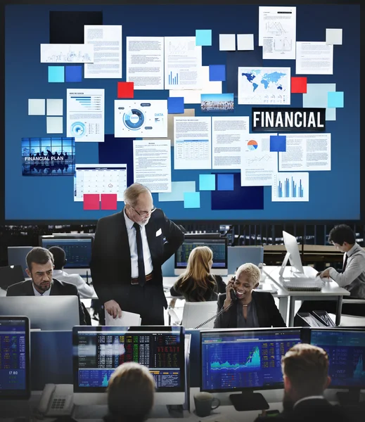Werknemers van de zakelijke en financiële — Stockfoto