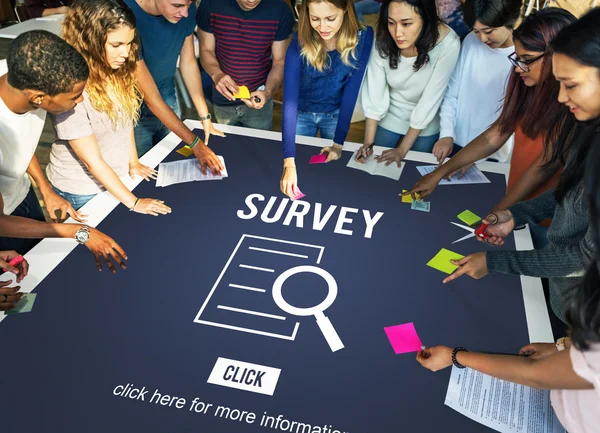 Diversity group of students at workplace table — Stock Photo, Image