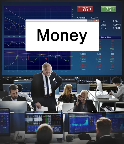 Imprenditori e denaro — Foto Stock