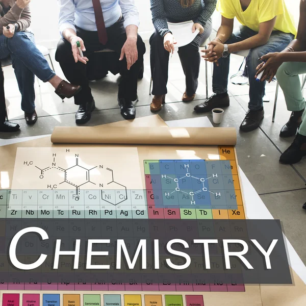 Diversiteit mensen en chemie — Stockfoto