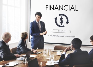 İş adamları ve finansal ticaret kavramı 