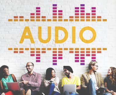 çeşitlilik arkadaşlar ses duvarının yakınında