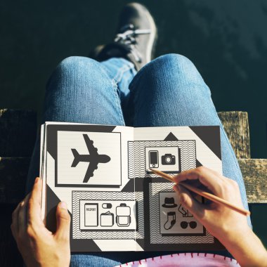 Notlar günlük yapma kız