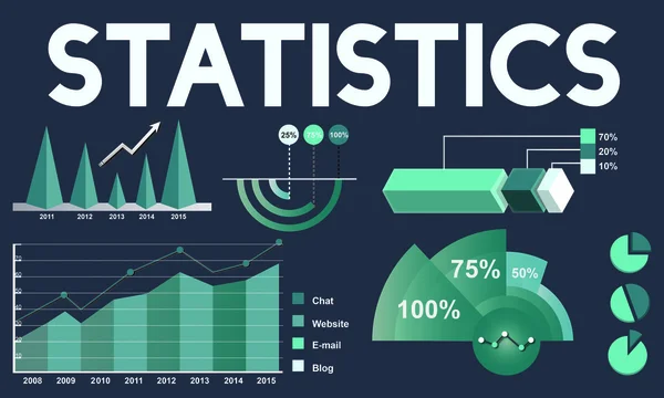 Texto Gráfico e Conceito Estatístico — Fotografia de Stock