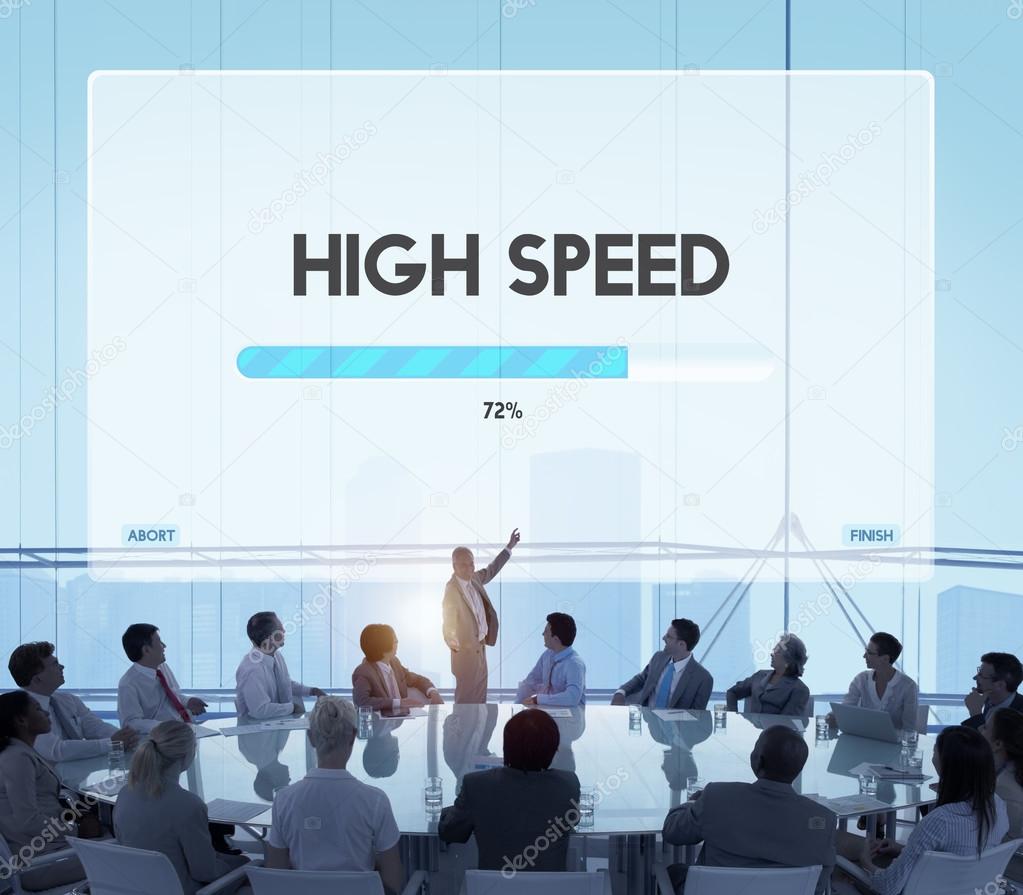 Business People and High Speed Concept