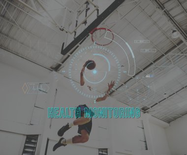 Basketbol oynarken sporcu