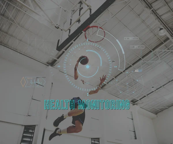 Sportler beim Basketball — Stockfoto