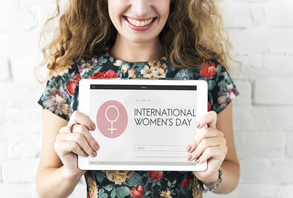 Vrouwen dag gelijkheid Concept — Stockfoto