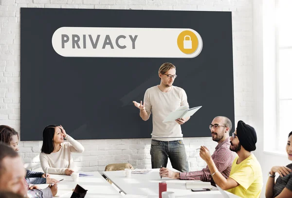 Spotkanie biznesowe z prywatności — Zdjęcie stockowe