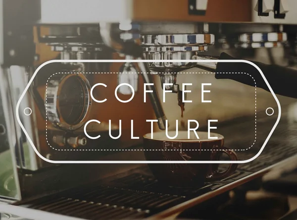 커피를 양조 커피 기계 — 스톡 사진