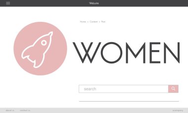 Web sitesi ana sayfasını tasarım şablonu