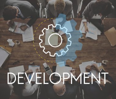 Ofiste çalışan iş adamları