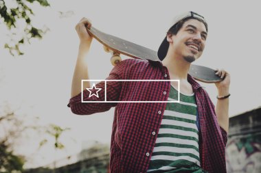 hipster adam holding kaykay