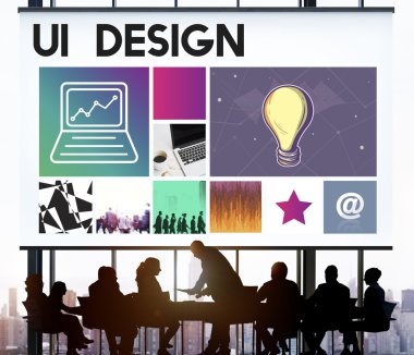 Şirket toplantısında iş insan siluetleri