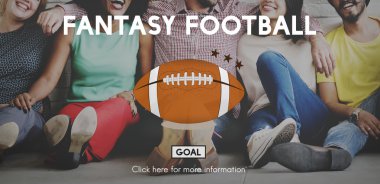 Fantezi futbol duvarla çeşitlilik arkadaşları